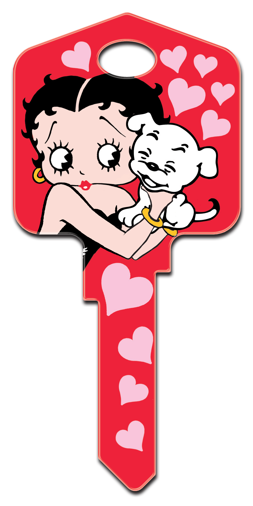 Betty Boop and Pudgy  Blank House Key  KW
