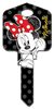 D83 - Minnie Mouse Disney,minnie,mouse,classic,animated,key,keys,house keys,kw,sc1,wr,license,licensed, Minnie Mouse, house key blank, licensed, painted, house key blank