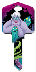 D99 - Ursula Disney,key,keys,animated,classic,little,mermaid,ursula Little Mermaid, Ursula, house key blank, licensed, painted