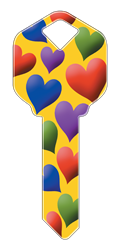 HK12 - Hearts happy, key, hearts, heart, colorful, pattern, love, house, keys, kw, sc1, wr5