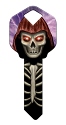 HK37 - Skeleton happy, key, skeleton, grim, reaper, scary, halloween, lightning, house, keys, kw, sc1, wr5