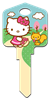 SR8 - Springtime Hello Kitty, house key, licensed, painted, key blanks, Springtime,house keys,art, licensed,key,keys,licensed,official