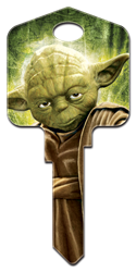 SW2 - Yoda Star Wars,star,wars,yoda,force,be,with,you,jedi,art,license,licensed,key,keys,gift,skywalker,key,keys,house keys,house key,sc1,wr,kw, Yoda, house key, licensed, key blank
