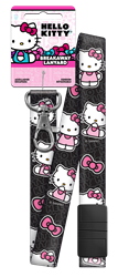 SRL3 - Black/Pink Hello Kitty,hello,kitty,art,lanyard,key,keys,organize,license,official, licensed,kw,wr,sc1,Black and Pink, lanyards