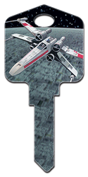 SW15 - X-Wing Starfighter Star Wars, X-Wing Starfighter, house key blank, licensed house key
