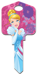 D107-Cinderella Disney, Cinderella, licensed, house key