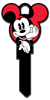 D119 - Mickey Mouse Head Shape Disney, Mickey, Mouse, Mickey Mouse, shape, shaped, licensed, house, key, kw, kw1, kw10, kwikset, sc1, schlage, wr3, wr5, weiser