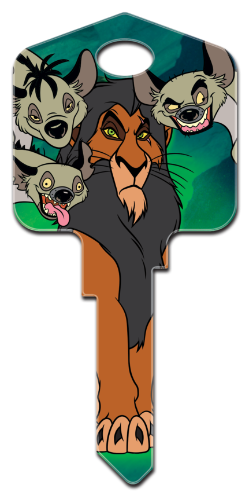 D124 - The Lion King  Disney, Lion King, licensed, house, key, kw, kw1, kw10, kwikset, sc1, schlage, wr, wr3, wr5, weiser