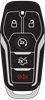 Ford "Ford Logo" 5 Button GEN 4 PEPS Fob 5923896 Ford, Logo, 5 Button, GEN 4, PEPS, Fob, 5923896, edge, explorer, fusion, 2013, 2014, 2015, 2016, 2017
