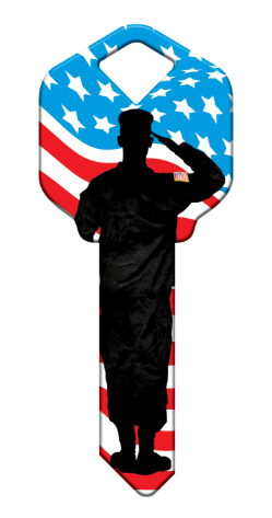 HK58 - US Salute  happy, key, salute, america, american, flag, freedom, patriotic, keys, kw, sc1, wr5