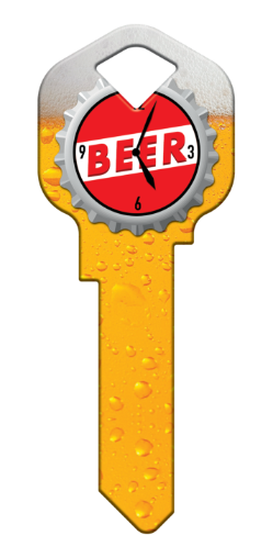 HK72 - Beer OClock  happy, key, beer, oclock, house, keys, kwikset, Schlage, weiser, kw, sc1, wr5