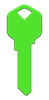 HK73 - Neon Green happy, key, neon, green, house, keys, kwikset, Schlage, weiser, kw, sc1, wr5