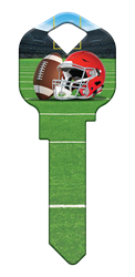 HK82 - Football happy, key, sport, sports, football, house, keys, kwikset, Schlage, weiser, kw, sc1, wr5