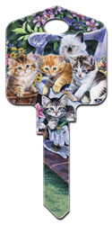 AC1 - Kittens Artisan Collection,kittens,house key blanks,cats,keys,cute,pets,animals