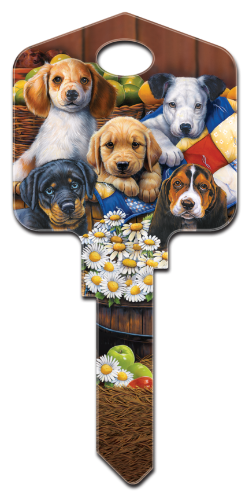 AC2 - Puppies  Artisan Collection, puppies, house key blanks, licensed,key,keys,house keys,house key,puppies,dog,licensed,