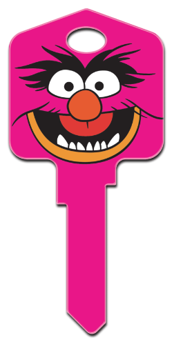 D24 - Animal  muppets,animal,kermit,piggy,license,key,house key,keys,art,disney,Muppets Animal, Disney, licensed, painted house keys