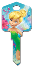 D47 - Fairies  Disney,fairy,fairies,peter pan,tink,tinker,tinker bell,key,house keys,art,kw,sc1,wr,Tinker Bell, Fairies, licensed, painted, house keys, key blanks
