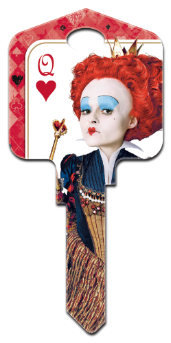 D59 - The Red Queen  Disney, Alice in Wonderland, The Red Queen, house key blank, licensed