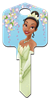 D60 - Princess Tiana Disney,tiana,princess,and,the,frog,disney princess,key,wr,kw,sc1,animated,art,keys,house keys,house key, Princess and the Frog, Princess Tiana, licensed, painted, house key, key blank