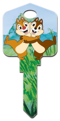 D86 - Chip N Dale  Disney,chip,dale,n,key,house key,house keys,licensed,kw,sc1,wr,gifts,disney key,disney keys,Chip N Dale, house key blank, licensed