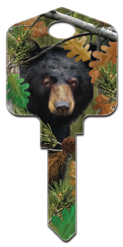 DPW1 - Black Bear  Deep Woods, Black Bear, house key, forest, licensed