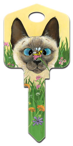 GP1 - Bee Wildered  Paws and Claws, Gary Patterson, Bee Wildered, house key blanks, licensed,key,housekey,house keys,art,licensed,kw,wr,sc1