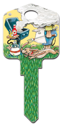 GP5 - Grill Master  Great Outdoors, Gary Patterson, Grill Master, house key blanks,key,keys,house keys,house key,art,licensed