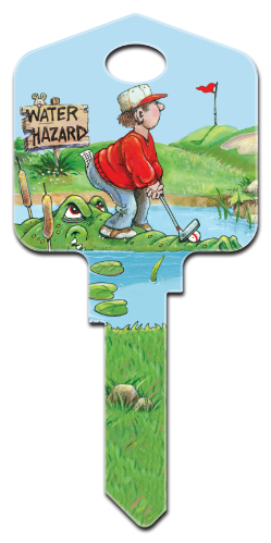 GP6 - Golfing  Great Outdoors, Gary Patterson, Golfing, house key blanks, licensed, art, license,official,key,keys,house key,house keys