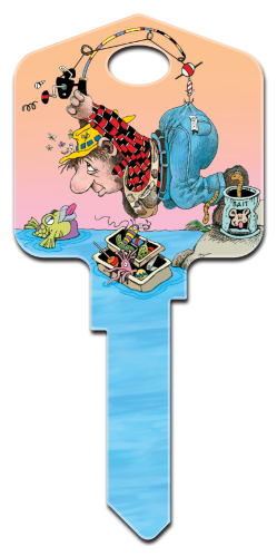 GP7 - Fishing  Great Outdoors, Gary Patterson, Fishing, house key blanks, licensed,key,house key,house keys,art,licensed,kw,sc1,wr