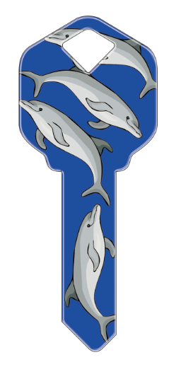 HK13 - Dolphins  happy, key, dolphins, dolphin, sea, ocean, marine, house, keys, kw, sc1, wr5