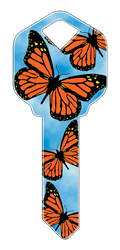 HK19 - Butterflies happy, key, butterflies, butterfly, monarch, summer, house, keys, kw, sc1, wr5