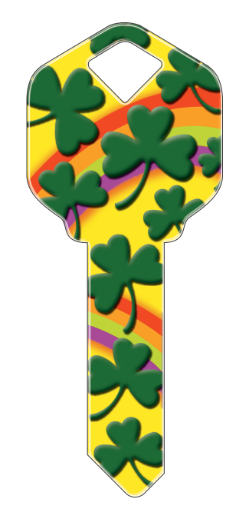 HK20 - Rainbow Clover  happy, key, rainbow, rainbows, leaf, clover, clovers, luck, lucky, house, keys, kw, sc1, wr5