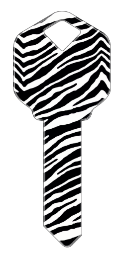 HK24 - Zebra  happy, key, zebra, print, animal, wild, fashion, pattern, zoo, house, keys, kw, sc1, wr5