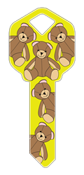 HK33 - Teddy Bear happy, key, teddy, bear, stuffed, animal, house, keys, kw, sc1, wr5