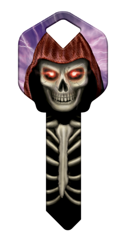 HK37 - Skeleton  happy, key, skeleton, grim, reaper, scary, halloween, lightning, house, keys, kw, sc1, wr5