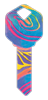 HK7 - Rainbow Swirl happy, key, rainbow, swirl, colorful, house, keys, kw, sc1, wr5