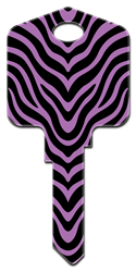 PG9 - Zebra Pampered Girls, Zebra, house key blank, licensed,key,keys,house keys,housekey,housekeys,art,licensed,kw,wr,sc1