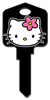 SR2 - Hello Kitty Black Hello Kitty,hello,kitty,black,large,headed,key,keys,house key,house keys, house key, licensed, painted, key blanks, black