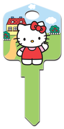 SR6 - Hello Kitty<sup>&reg;</sup> House  Hello Kitty, house key,key,keys,house keys,license,licensed,art,wr,kw,sc1