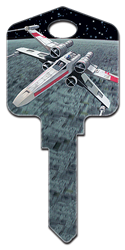 SW15 - X-Wing Starfighter Star Wars, X-Wing Starfighter, house key blank, licensed house key