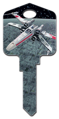 SW15 - X-Wing Starfighter  Star Wars, X-Wing Starfighter, house key blank, licensed house key