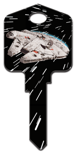 SW16 - Millennium Falcon  Star Wars, Millennium Falcon, house key blank, licensed house key