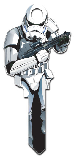 SW18 -  Stormtrooper Shape  Star Wars, Stormtrooper, Shaped, Licensed ,Painted, House Key Blank