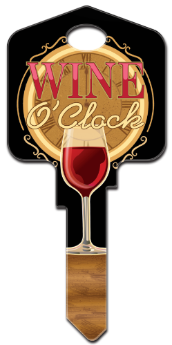 AC7 - Wine OClock  Artisan Collection, Wine OClock, licensed, house key,wine,clock,key,keys,house keys,custom,licensed,art,kw,sc1,wr