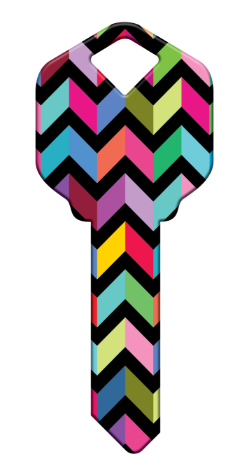 HK45 - Chevron  happy, key, chevron, colorful, fashion, pattern, house, keys, kw, sc1, wr5
