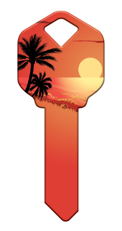 HK53 - Sunset  happy, key, sunset, sun, beach, sand, ocean, waves, tropical, palm, trees, warm, summer, house, keys, kw, sc1, wr5