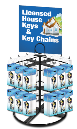 24 Hook Designer Key  Display Rack         #RACK-24  key,rack,24,keys,display,designer,hook,