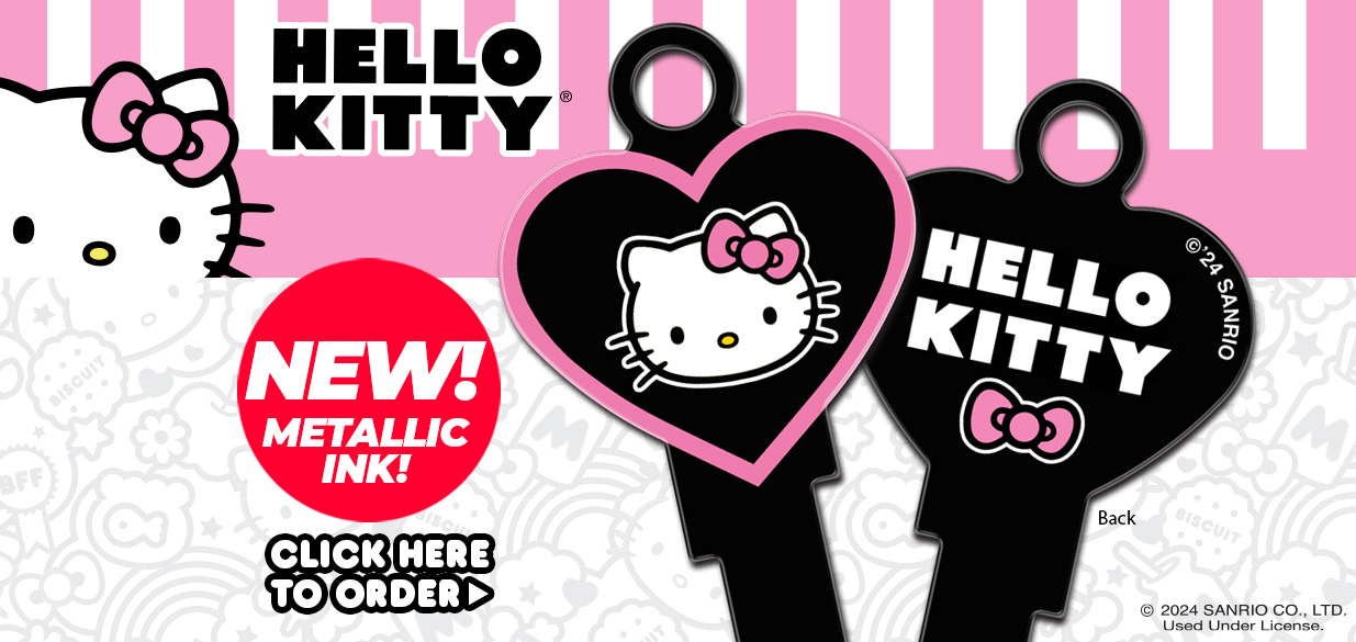 New Hello Kitty Metallic Heart Shape House Key! Order Now!